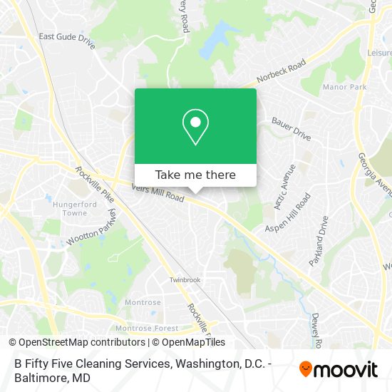 B Fifty Five Cleaning Services map