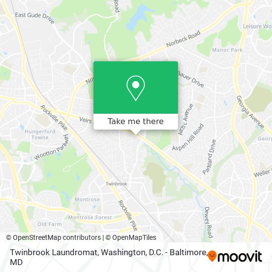Twinbrook Laundromat map
