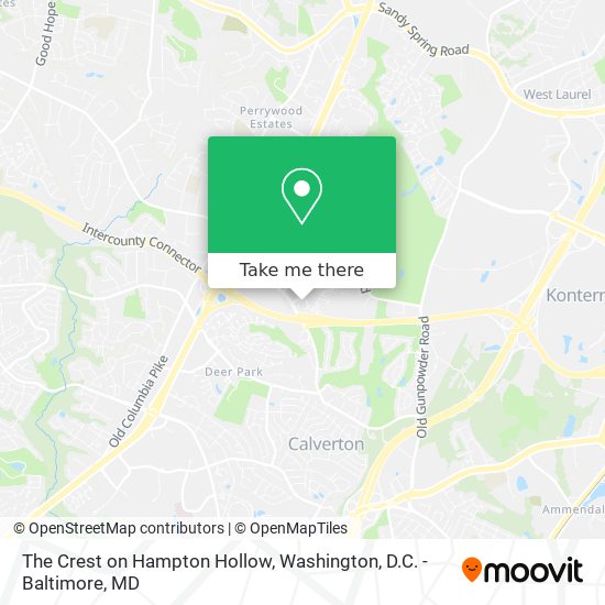 Mapa de The Crest on Hampton Hollow