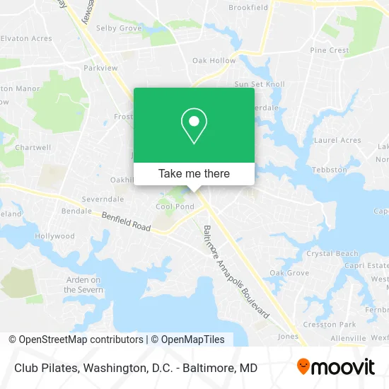 Club Pilates map