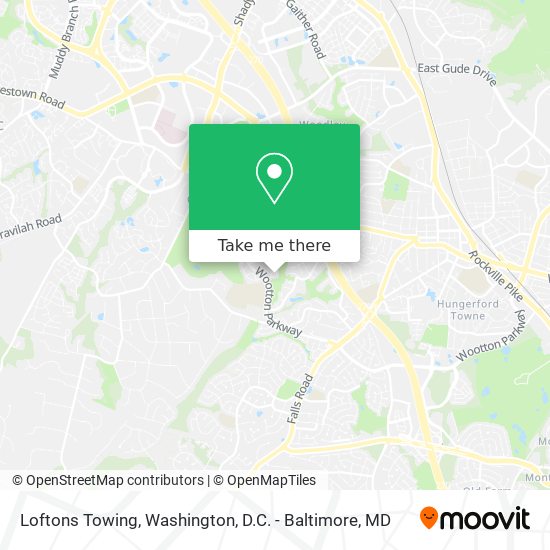 Mapa de Loftons Towing