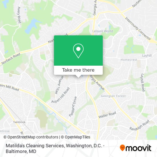 Matilda's Cleaning Services map