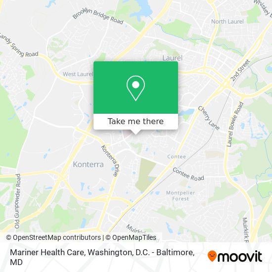 Mariner Health Care map