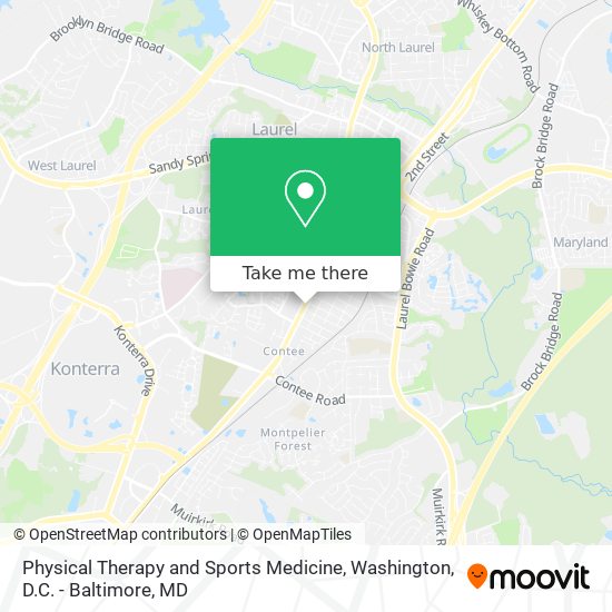 Physical Therapy and Sports Medicine map