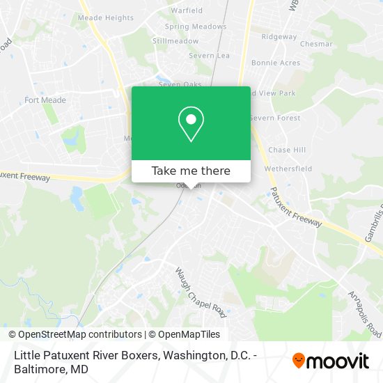 Little Patuxent River Boxers map