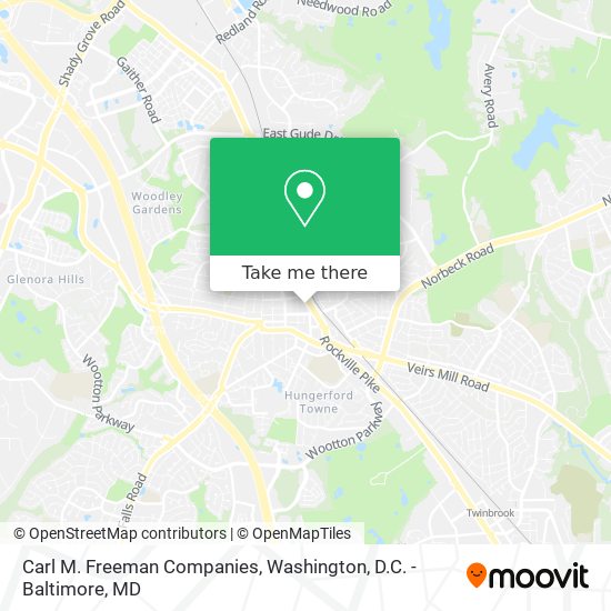 Carl M. Freeman Companies map