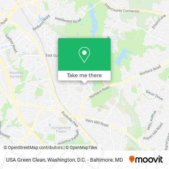Mapa de USA Green Clean