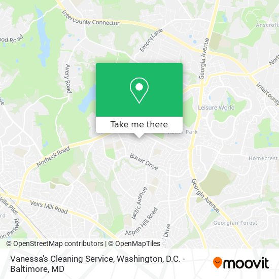 Vanessa's Cleaning Service map
