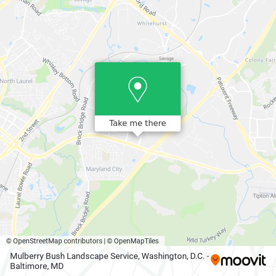 Mulberry Bush Landscape Service map