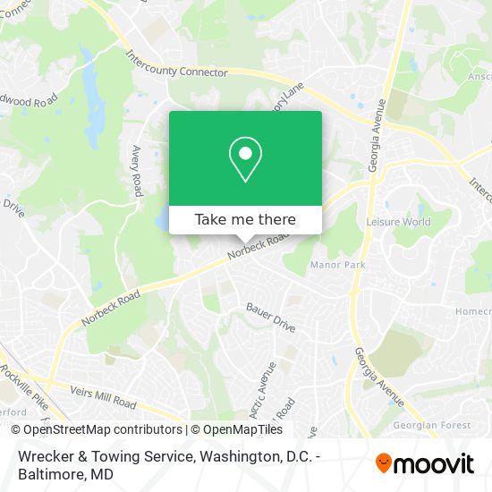 Wrecker & Towing Service map