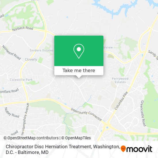 Mapa de Chiropractor Disc Herniation Treatment