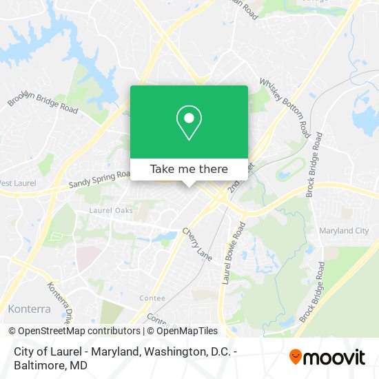 Mapa de City of Laurel - Maryland