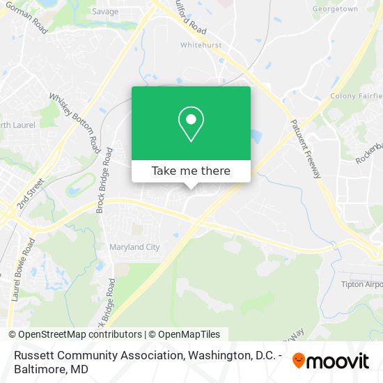 Russett Community Association map