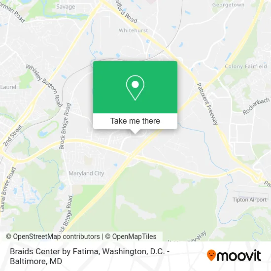Braids Center by Fatima map