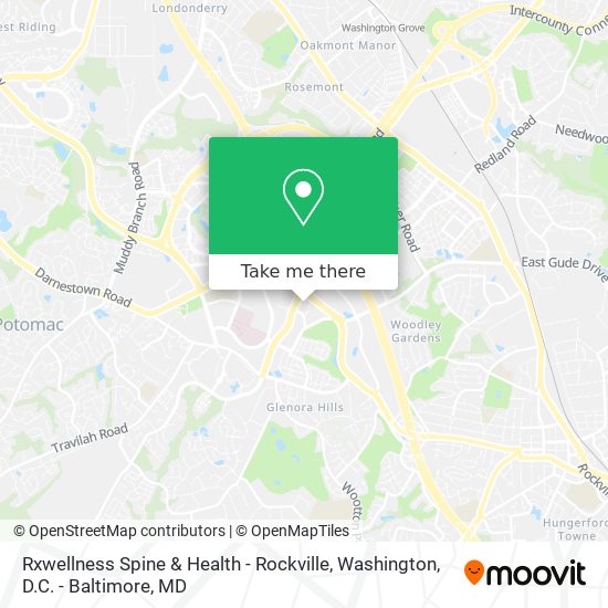 Mapa de Rxwellness Spine & Health - Rockville