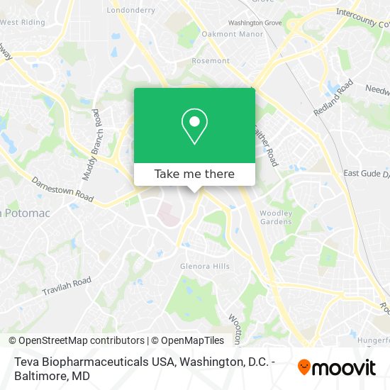 Teva Biopharmaceuticals USA map