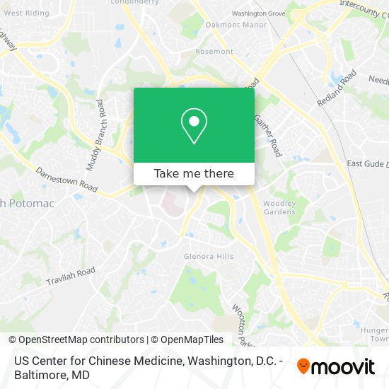 US Center for Chinese Medicine map