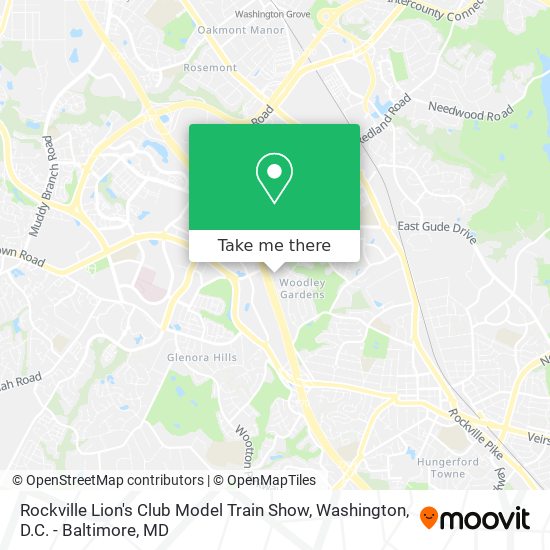 Rockville Lion's Club Model Train Show map