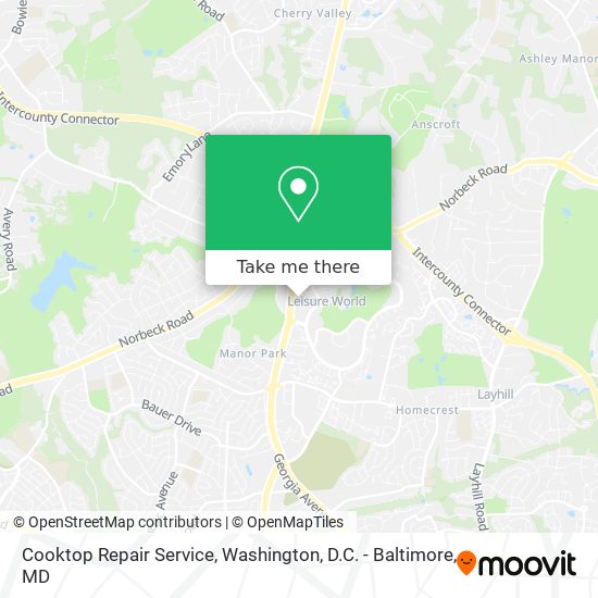 Mapa de Cooktop Repair Service