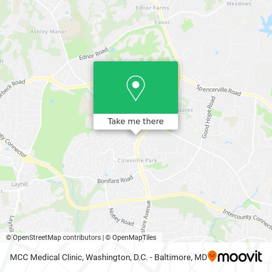 MCC Medical Clinic map