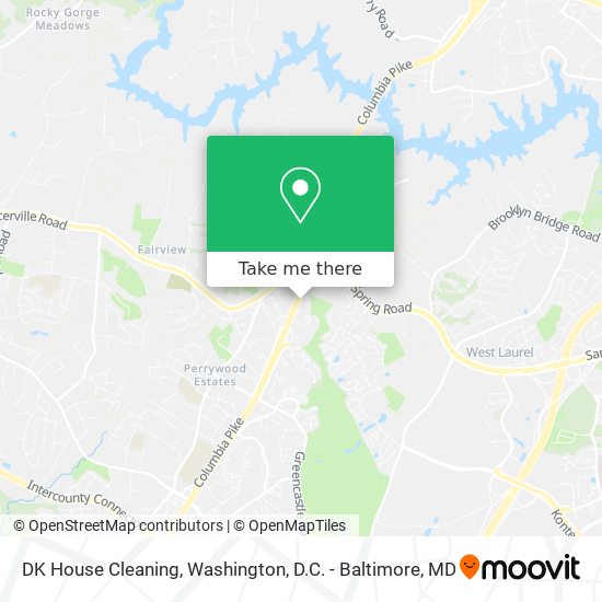 Mapa de DK House Cleaning