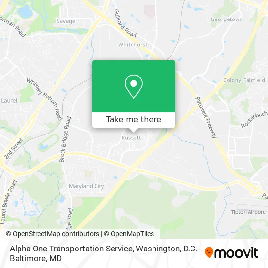 Alpha One Transportation Service map