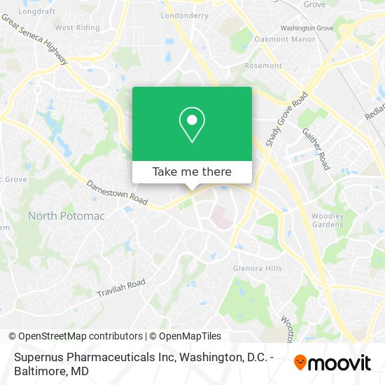 Mapa de Supernus Pharmaceuticals Inc