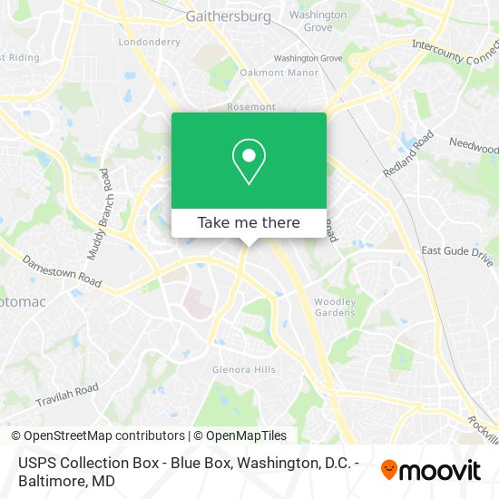 USPS Collection Box - Blue Box map