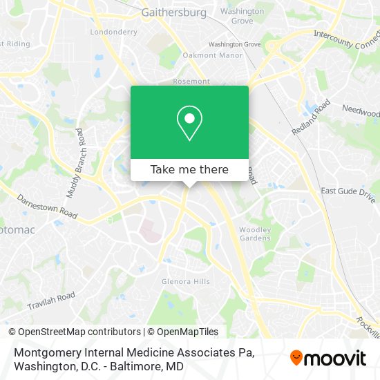 Mapa de Montgomery Internal Medicine Associates Pa