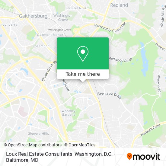 Loux Real Estate Consultants map