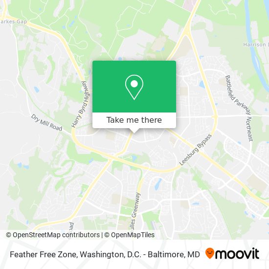 Feather Free Zone map
