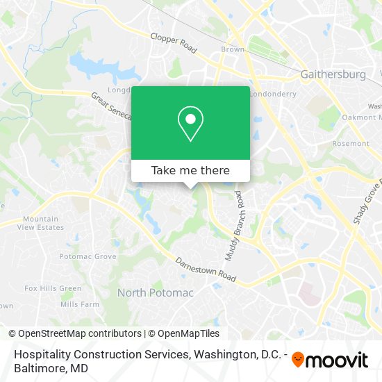 Hospitality Construction Services map