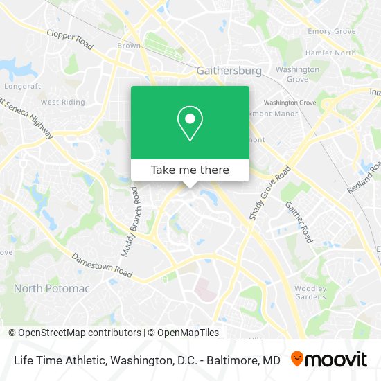 Life Time Athletic map