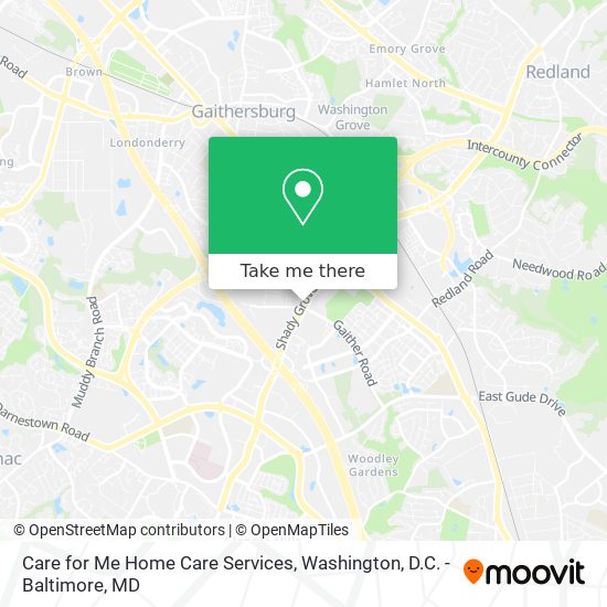 Mapa de Care for Me Home Care Services