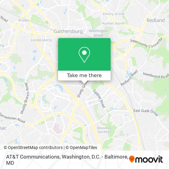 Mapa de AT&T Communications