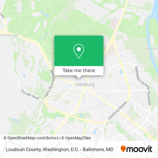 Loudoun County map