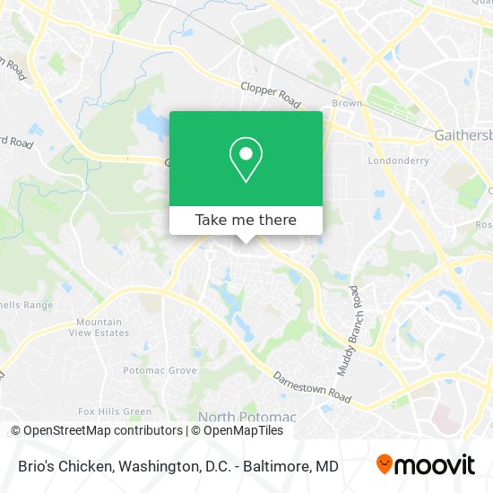 Mapa de Brio's Chicken