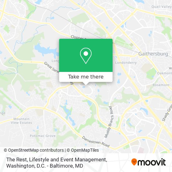 The Rest, Lifestyle and Event Management map