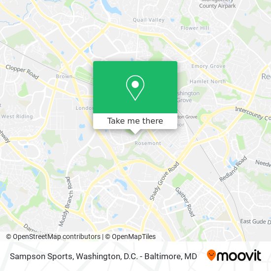 Sampson Sports map