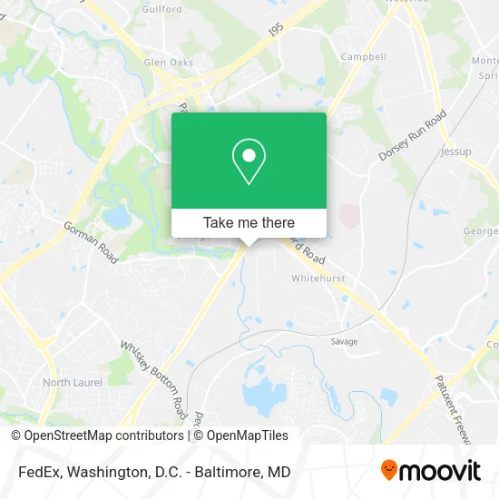 FedEx map