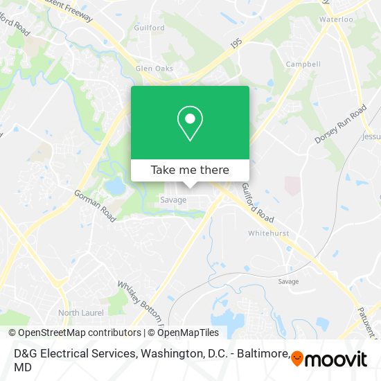 D&G Electrical Services map