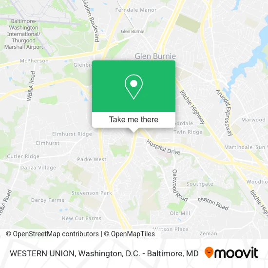 Mapa de WESTERN UNION