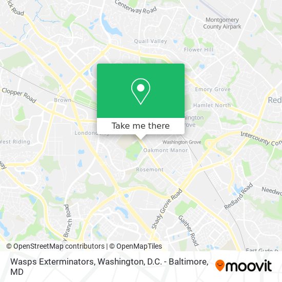 Wasps Exterminators map