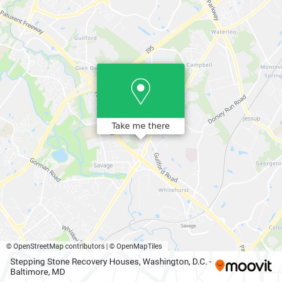 Stepping Stone Recovery Houses map