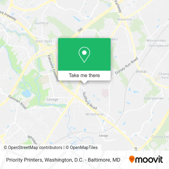 Mapa de Priority Printers