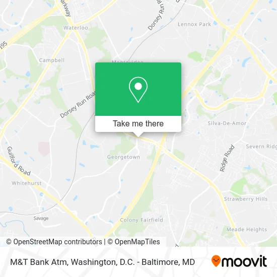 M&T Bank Atm map