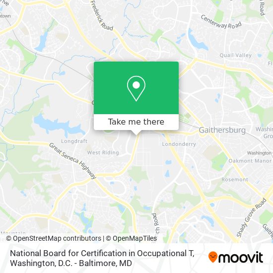 Mapa de National Board for Certification in Occupational T