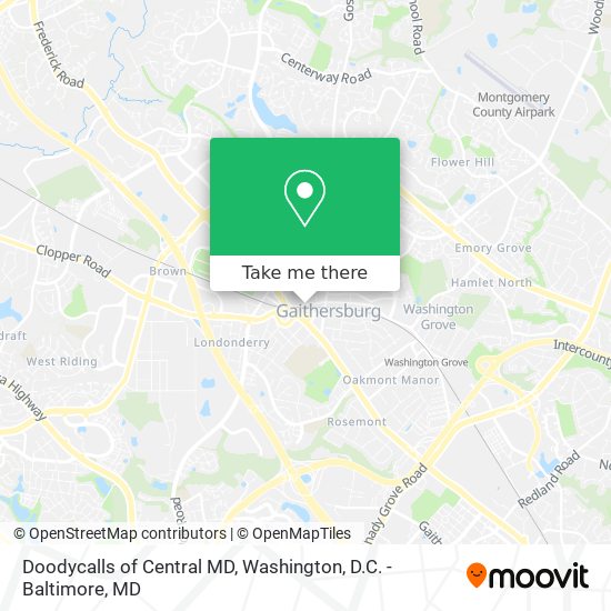 Doodycalls of Central MD map