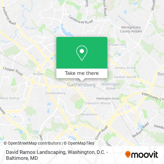 David Ramos Landscaping map