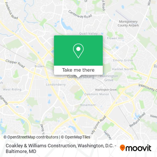 Coakley & Williams Construction map